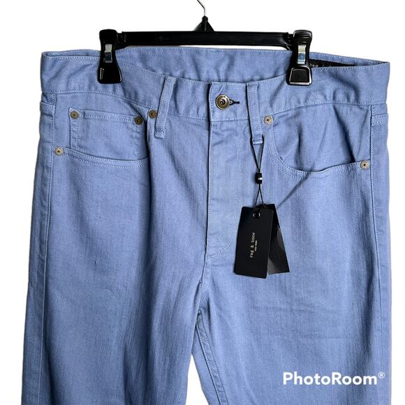 Rag & Bone 5 pocket Broken Twill Pants size 31 Stone Wash NWT mens - Picture 2 of 7
